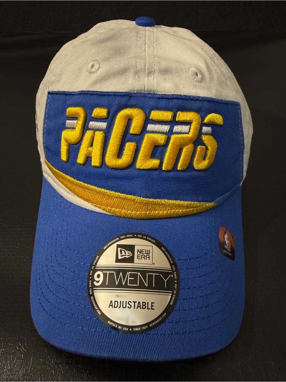New Era Indiana Pacers Blue & White Adjustable Cap
